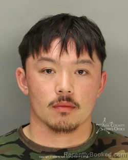 Mugshot of Johnathan Alan Dinh booked in Ada County, Idaho on May 3, 2026