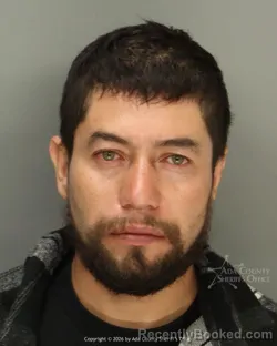 Mugshot of Giovanni Delgado booked in Ada County, Idaho on May 3, 2026