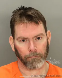 Mugshot of Bradley Michael Ward booked in Ada County, Idaho on May 3, 2026
