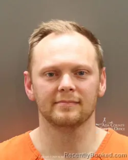 Mugshot of Hyrum Lane Myers booked in Ada County, Idaho on May 4, 2026