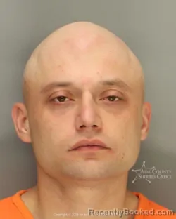 Mugshot of James Dylan Kemple booked in Ada County, Idaho on May 7, 2026
