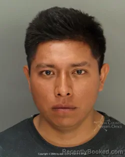 Mugshot of Francisco Ortega Demeza-Jimenez booked in Ada County, Idaho on May 9, 2026
