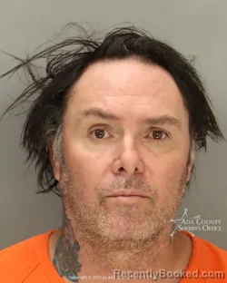 Mugshot of Christopher Damien Long booked in Ada County, Idaho on May 12, 2026