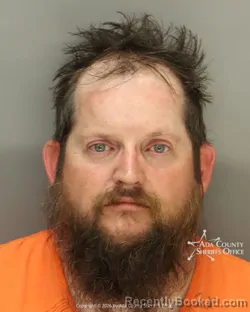 Mugshot of Matthew Edward Bishop booked in Ada County, Idaho on May 12, 2026