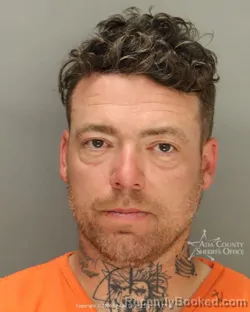 Mugshot of Eric Christopher Copeland booked in Ada County, Idaho on May 12, 2026