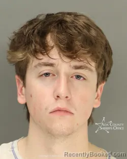 Mugshot of Dallin Jay Rocha booked in Ada County, Idaho on May 13, 2026