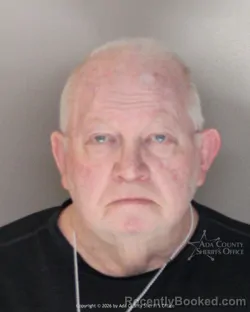 Mugshot of Robert Douglas Brannon booked in Ada County, Idaho on May 15, 2026