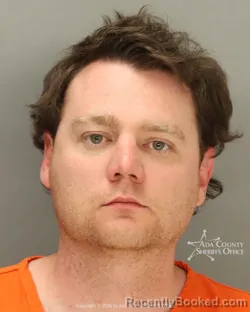Mugshot of Christopher John Engelhardt booked in Ada County, Idaho on May 17, 2026
