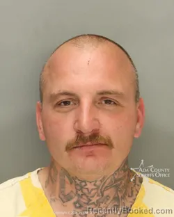 Mugshot of Keith James Earnhart booked in Ada County, Idaho on May 18, 2026