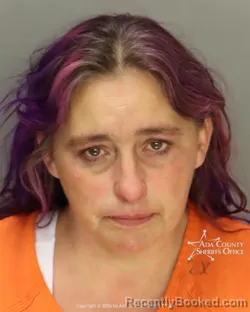 Mugshot of Rochelle Rene Kinney booked in Ada County, Idaho on May 21, 2026