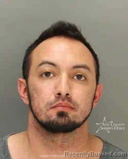 Mugshot of Andrew Ray richard Gonzales booked in Ada County, Idaho on May 21, 2026