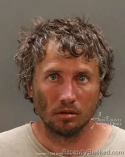 Mugshot of Rusty John Wilson booked in Ada County, Idaho on May 22, 2026
