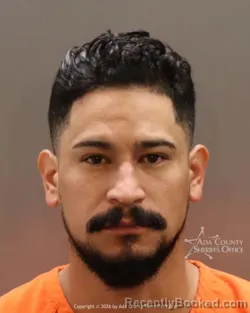 Mugshot of Gustavo Lopez booked in Ada County, Idaho on May 22, 2026