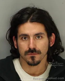 Mugshot of Carlos Alberto Ramos booked in Ada County, Idaho on May 23, 2026