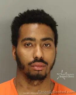 Mugshot of Keishon Marquis Norwood booked in Ada County, Idaho on May 24, 2026