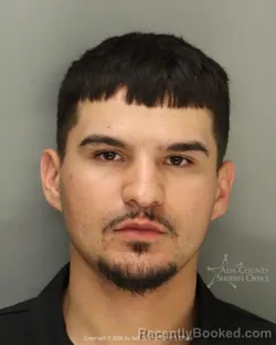Mugshot of Victor Hugo Trejo booked in Ada County, Idaho on October 25, 2026