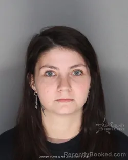 Mugshot of Jaydann Lynn Rey booked in Ada County, Idaho on October 1, 2026