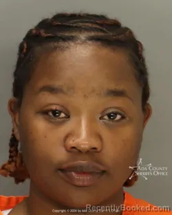 Mugshot of Elizabeth Kandepu Binene booked in Ada County, Idaho on June 22, 2026