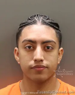 Mugshot of Sebastian Lopez pinto booked in Ada County, Idaho on June 22, 2026