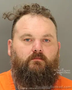Mugshot of Kevin Michael Burr booked in Ada County, Idaho on June 23, 2026
