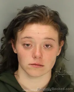 Mugshot of Angel Michelle Trumbo booked in Ada County, Idaho on June 25, 2026