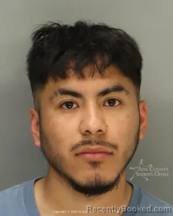 Mugshot of Ernesto Alonzo Garcia rosales booked in Ada County, Idaho on June 25, 2026