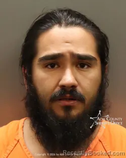 Mugshot of Gabriel Jonathan Marin booked in Ada County, Idaho on June 26, 2026
