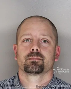 Mugshot of Christian R. Stenson booked in Ada County, Idaho on June 26, 2026