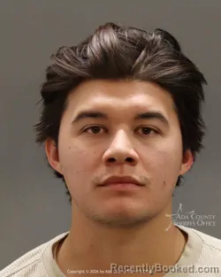 Mugshot of Jacob Wade Corrigan booked in Ada County, Idaho on June 28, 2026