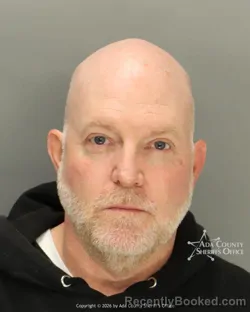 Mugshot of Joshua Baker booked in Ada County, Idaho on June 28, 2026