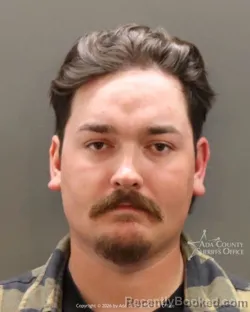 Mugshot of Nathan Cliff booked in Ada County, Idaho on June 28, 2026