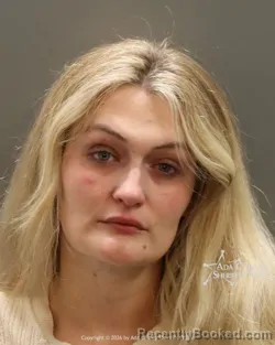 Mugshot of Brittani Nicole Onaindia booked in Ada County, Idaho on June 30, 2026