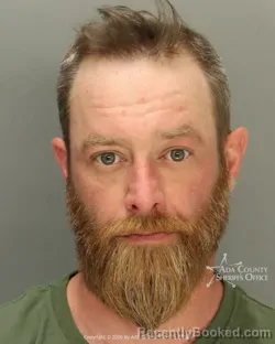Mugshot of Daniel Eric Michaelson booked in Ada County, Idaho on July 1, 2026