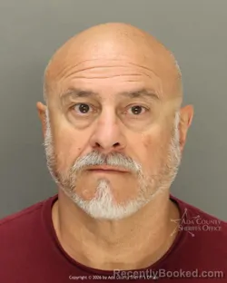 Mugshot of Steven Robert Peterson booked in Ada County, Idaho on July 2, 2026