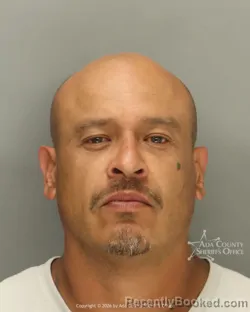 Mugshot of Santiago Rodriguez booked in Ada County, Idaho on July 3, 2026
