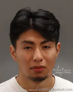 Mugshot of Adrian Garcia santos booked in Ada County, Idaho on July 5, 2026