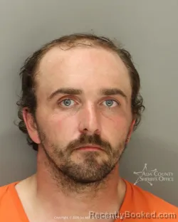 Mugshot of Cody John Richards booked in Ada County, Idaho on July 5, 2026