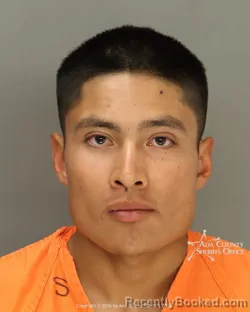 Mugshot of Marnoldo Uber mendez booked in Ada County, Idaho on July 6, 2026
