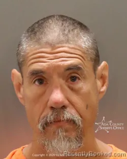 Mugshot of Leigh Michael Esquibel booked in Ada County, Idaho on July 7, 2026