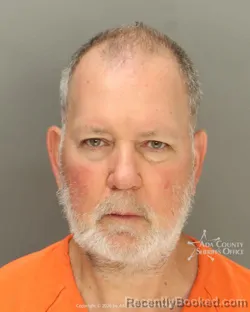 Mugshot of Paul Patrick Stebbins booked in Ada County, Idaho on July 7, 2026
