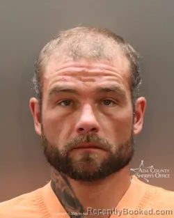 Mugshot of Joshua Daniel Jones booked in Ada County, Idaho on July 8, 2026