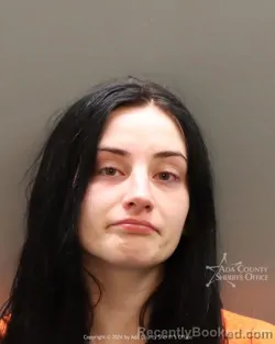 Mugshot of Charlee Jean Hastings booked in Ada County, Idaho on July 8, 2026