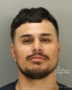 Mugshot of Rafael Quiroz booked in Ada County, Idaho on July 10, 2026