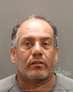 Mugshot of Isrrael Patlan gomez booked in Ada County, Idaho on July 11, 2026
