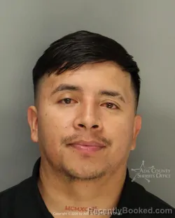 Mugshot of Julio Cesar Hernandez andrade booked in Ada County, Idaho on July 12, 2026