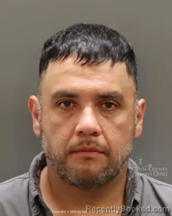 Mugshot of Edgar Omar Garcia ruiz booked in Ada County, Idaho on July 12, 2026