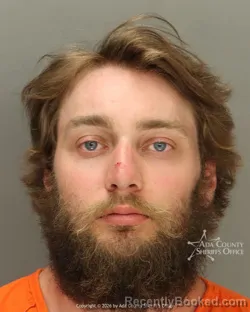 Mugshot of Alec Campbell Meerschaert booked in Ada County, Idaho on July 12, 2026