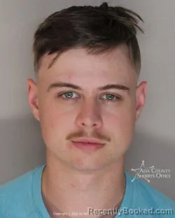 Mugshot of Ryan Gabriel Lauer booked in Ada County, Idaho on July 14, 2026