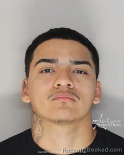 Mugshot of Angel Luis Aviles booked in Ada County, Idaho on July 14, 2026