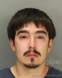 Mugshot of Abel Joseph Chavez booked in Ada County, Idaho on July 14, 2026